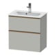Duravit Meuble sous-lavabo D-Neo Compact 61x37,2 cm, blanc/gris, 1 porte, 1 tiroir, suspendu-1