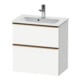 Duravit Meuble sous-lavabo D-Neo Compact 61x37,2 cm, blanc/gris, 1 porte, 1 tiroir, suspendu-1