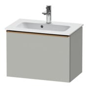 Duravit Meuble sous lavabo D-Neo Compact 61x37,2 cm, blanc/gris, 1 tiroir, suspendu