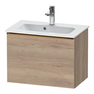 Duravit Meuble sous-lavabo D-Neo Compact 61x37,2 cm, blanc marbré, 1 tiroir, suspendu