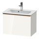 Duravit Meuble sous-lavabo D-Neo Compact 61x37,2 cm, bronze brillant/blanc, 1 tiroir, suspendu-1