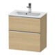 Duravit Meuble sous-lavabo D-Neo Compact 61x37,2 cm, ch/Ei N, 1 porte, 1 tiroir, suspendu-1