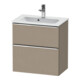 Duravit Meuble sous lavabo D-Neo Compact 61x37,2 cm, ch/lin, 1 porte, 1 tiroir, suspendu-1