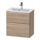 Duravit Meuble sous-lavabo D-Neo Compact 61x37,2 cm, ch/oeuf, 1 porte, 1 tiroir, suspendu-1