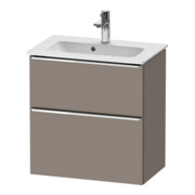 Duravit Meuble sous-lavabo D-Neo Compact 61x37,2 cm, chêne/blanc, 1 porte, 1 tiroir, suspendu
