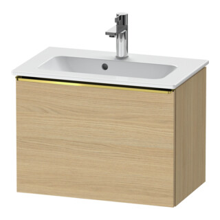 Duravit Meuble sous lavabo D-Neo Compact 61x37,2 cm, chêne naturel, 1 tiroir, suspendu