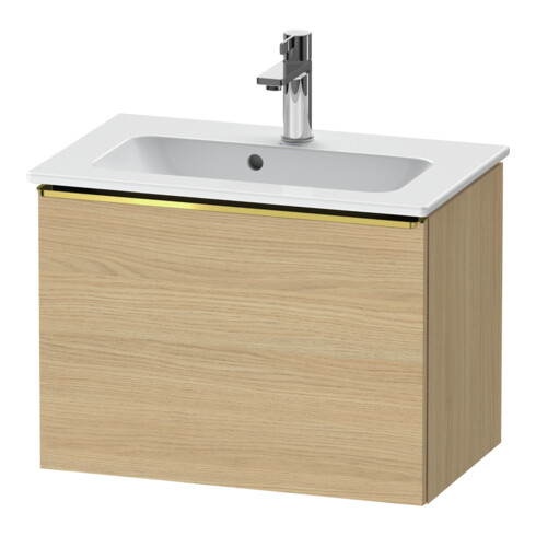 Duravit Meuble sous lavabo D-Neo Compact 61x37,2 cm, chêne naturel, 1 tiroir, suspendu