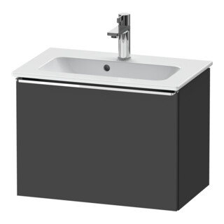 Duravit Meuble sous-lavabo D-Neo Compact 61x37,2 cm, chr/Grap ma, 1 tiroir, suspendu