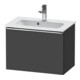 Duravit Meuble sous-lavabo D-Neo Compact 61x37,2 cm, chr/Grap ma, 1 tiroir, suspendu-1