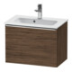Duravit Meuble sous lavabo D-Neo Compact 61x37,2 cm, chr/noisette foncé, 1 tiroir, suspendu-1