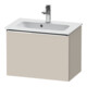 Duravit Meuble sous-lavabo D-Neo Compact 61x37,2 cm, chr/taupe, 1 tiroir, suspendu-1