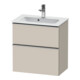 Duravit Meuble sous-lavabo D-Neo Compact 61x37,2 cm, ES, 1 porte, 1 tiroir, suspendu-1