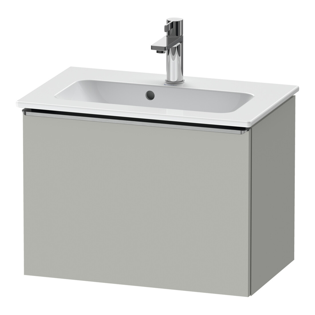 Duravit Meuble sous-lavabo D-Neo Compact 61x37,2 cm, ES blanc/gris, 1 tiroir, suspendu