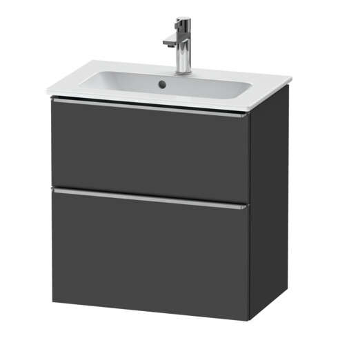 Duravit Meuble sous-lavabo D-Neo Compact 61x37,2 cm, ES blanc/gris m, 1 porte, 1 tiroir, wd