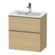 Duravit Meuble sous-lavabo D-Neo Compact 61x37,2 cm, ES laqué/ivoire, 1 porte, 1 tiroir, suspendu-1