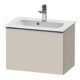 Duravit Meuble sous lavabo D-Neo Compact 61x37,2 cm, ES taupe mat, 1 tiroir, suspendu-1