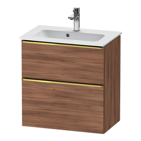 Duravit Meuble sous-lavabo D-Neo Compact 61x37,2 cm, g pol/Nu N, 1 porte, 1 tiroir, suspendu