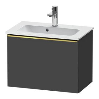 Duravit Meuble sous-lavabo D-Neo Compact 61x37,2 cm, gris, 1 tiroir, suspendu