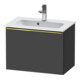 Duravit Meuble sous-lavabo D-Neo Compact 61x37,2 cm, gris, 1 tiroir, suspendu-1