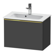 Duravit Meuble sous-lavabo D-Neo Compact 61x37,2 cm, gris, 1 tiroir, suspendu
