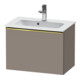 Duravit Meuble sous-lavabo D-Neo Compact 61x37,2 cm, gris poli/Basalte, 1 tiroir, suspendu-1