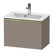 Duravit Meuble sous-lavabo D-Neo Compact 61x37,2 cm, gris poli/Basalte, 1 tiroir, suspendu-1