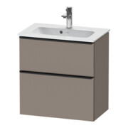 Duravit Meuble sous-lavabo D-Neo Compact 61x37,2 cm, noir/Bas m, 1 porte, 1 tiroir, suspendu-1