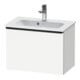 Duravit Meuble sous lavabo D-Neo Compact 61x37,2 cm, noir/blanc, 1 tiroir, suspendu-1
