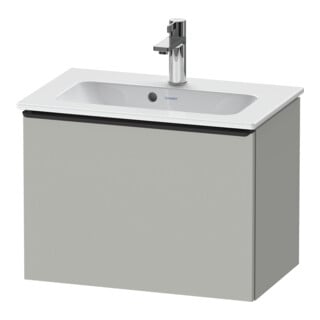 Duravit Meuble sous-lavabo D-Neo Compact 61x37,2 cm, noir/gris, 1 tiroir, suspendu