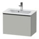 Duravit Meuble sous-lavabo D-Neo Compact 61x37,2 cm, noir/gris, 1 tiroir, suspendu-1