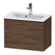 Duravit Meuble sous-lavabo D-Neo Compact 61x37,2 cm, noir/noisette foncé, 1 tiroir, suspendu-1