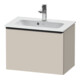 Duravit Meuble sous-lavabo D-Neo Compact 61x37,2 cm, noir/taupe, 1 tiroir, suspendu-1