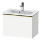 Duravit Meuble sous-lavabo D-Neo Compact 61x37,2 cm, or poli/blanc mat, 1 tiroir, suspendu-1