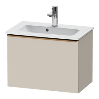 Duravit Meuble sous-lavabo D-Neo Compact 61x37,2 cm, taupe mat, 1 tiroir, suspendu