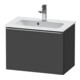 Duravit Meuble sous-lavabo D-Neo Compact 61x37,2, ES blanc/gris, 1 tiroir, suspendu-1