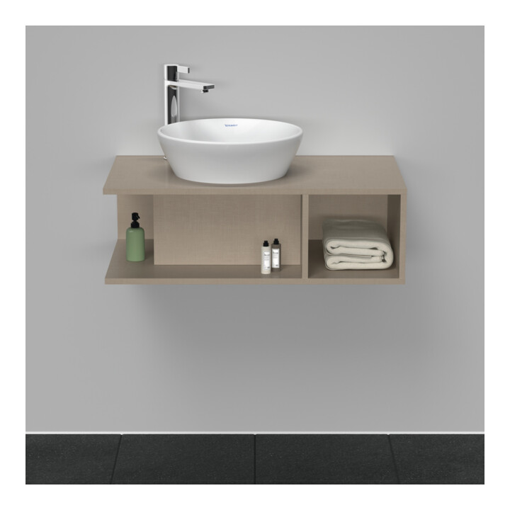 Duravit Meuble sous lavabo D-Neo Compact 80x48 cm, beige, 1 tiroir, 1 tablette, suspendu