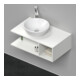 Duravit Meuble sous-lavabo D-Neo Compact 80x48 cm, blanc mat, 1 tiroir, 1 tablette, suspendu