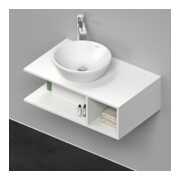 Duravit Meuble sous-lavabo D-Neo Compact 80x48 cm, blanc mat, 1 tiroir, 1 tablette, suspendu-2