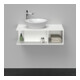 Duravit Meuble sous-lavabo D-Neo Compact 80x48 cm, blanc mat, 1 tiroir, 1 tablette, suspendu