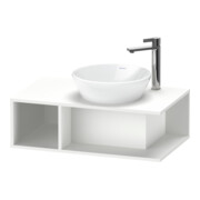 Duravit Meuble sous lavabo D-Neo Compact 80x48 cm, blanc mat, 1 tiroir, 1 tablette, suspendu-1