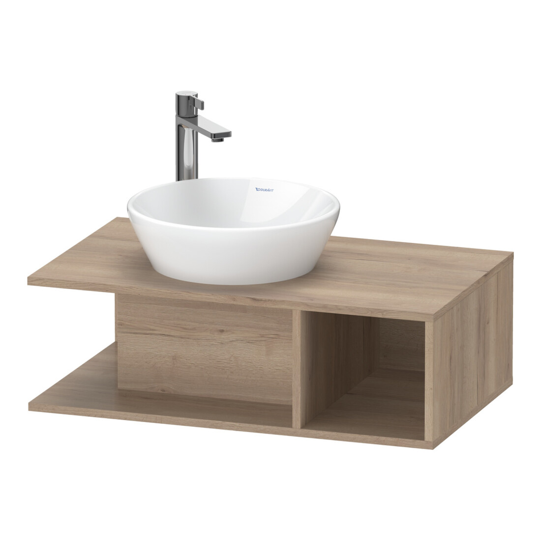 Duravit Meuble sous-lavabo D-Neo Compact 80x48 cm, E ma, 1 tiroir, 1 console, suspendu