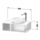 Duravit Meuble sous lavabo D-Neo Compact 80x48 cm, E s, 1 tiroir, 1 console, suspendu-4