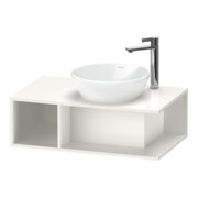 Duravit Meuble sous lavabo D-Neo Compact 80x48cm, blanc brillant, 1 tiroir, 1 tablette, suspendu-1