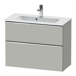 Duravit Meuble sous lavabo D-Neo Compact 81x37,2, chr/Bet m, 1 porte, 1 tiroir, suspendu