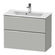 Duravit Meuble sous lavabo D-Neo Compact 81x37,2, chr/Bet m, 1 porte, 1 tiroir, suspendu
