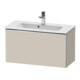 Duravit Meuble sous lavabo D-Neo Compact 81x37,2, chr/taupe, 1 tiroir, suspendu-1