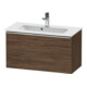 Duravit Meuble sous-lavabo D-Neo Compact 81x37,2, chromé/noisette foncé, 1 tiroir, suspendu-1