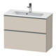 Duravit Meuble sous lavabo D-Neo Compact 81x37,2 cm, 1 porte, 1 tiroir, suspendu-1