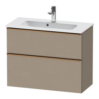 Duravit Meuble sous-lavabo D-Neo Compact 81x37,2 cm, blanc, 1 porte, 1 tiroir, suspendu