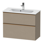 Duravit Meuble sous-lavabo D-Neo Compact 81x37,2 cm, blanc, 1 porte, 1 tiroir, suspendu